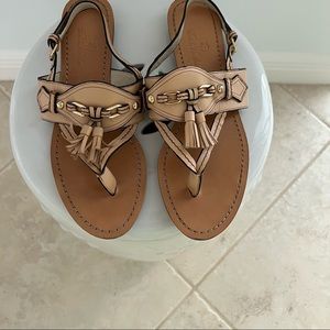 Brooks Brothers Tassel Leather Sandlas size 8 1/2